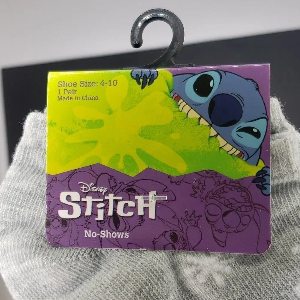 Disney Stitch stay weird no show socks
